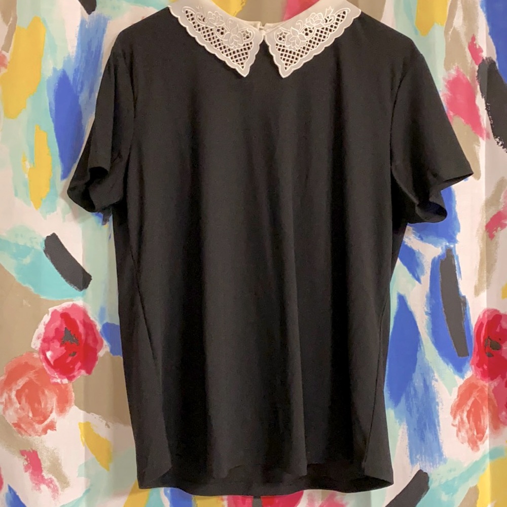 Black blouse top